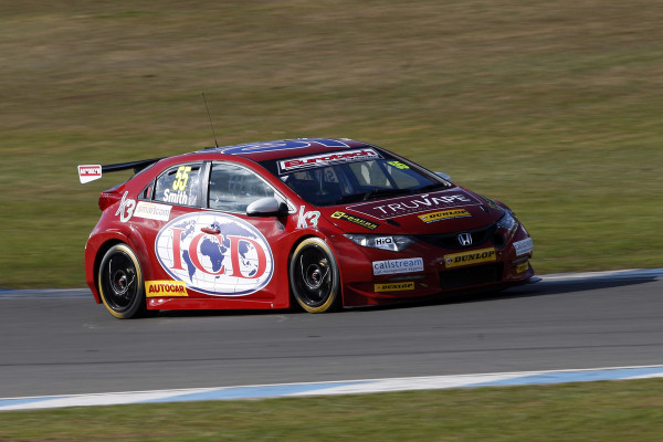 2015 BTCC Media day. #55 Jeff Smith (GBR). Eurotech Racing. Honda Civic.