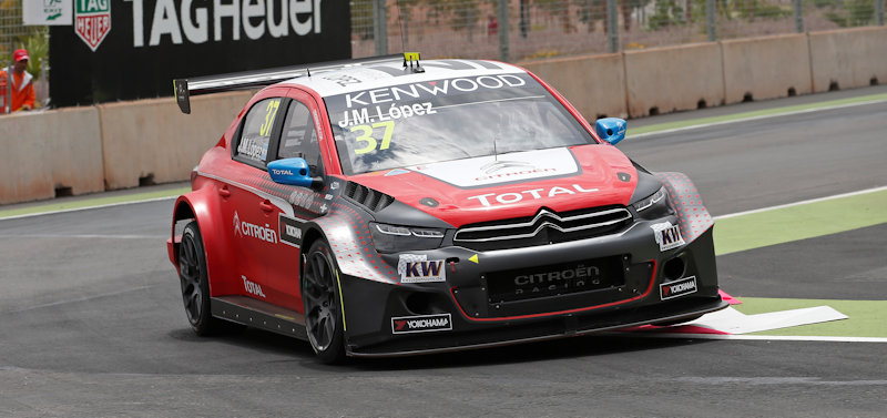 37 LOPEZ Jose Maria (arg) Citroen C Elysee team Citroen TOTAL WTCC action during the 2016 FIA WTCC World Touring Car Race of Morocco at Marrakech, from May 6 to 8  2016 - Photo Jean Michel Le Meur / DPPI.