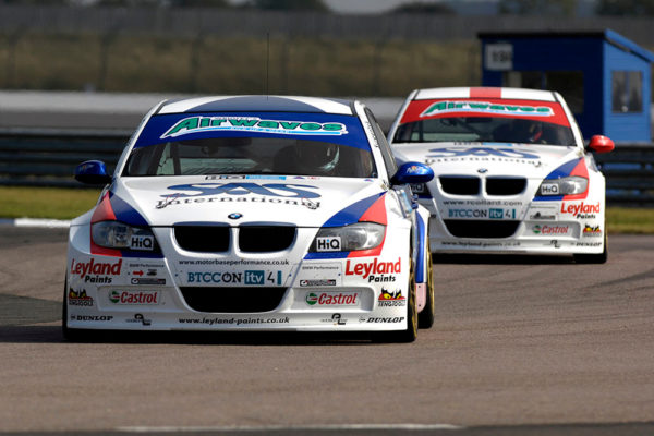 Round 9 of the 2009 BTCC at Rockingham Motor Speedway, Northants. #12 Jonathan Adam. Airwaves BMW. BMW 320si.
