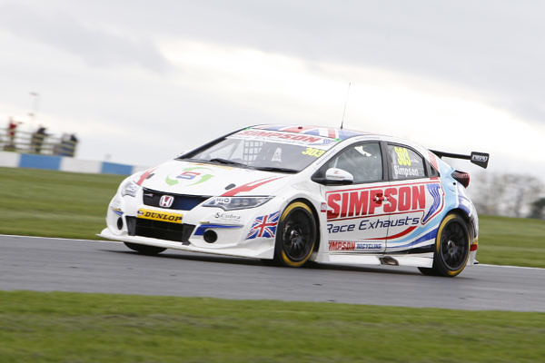 Matt Simpson (GBR) No.303 Simpson Racing Honda Civic Type R British Touring Car Championship Media Day 2017 atDonington Park,Derbyshire,UK on 16 March 2017. Lanyon/PSP