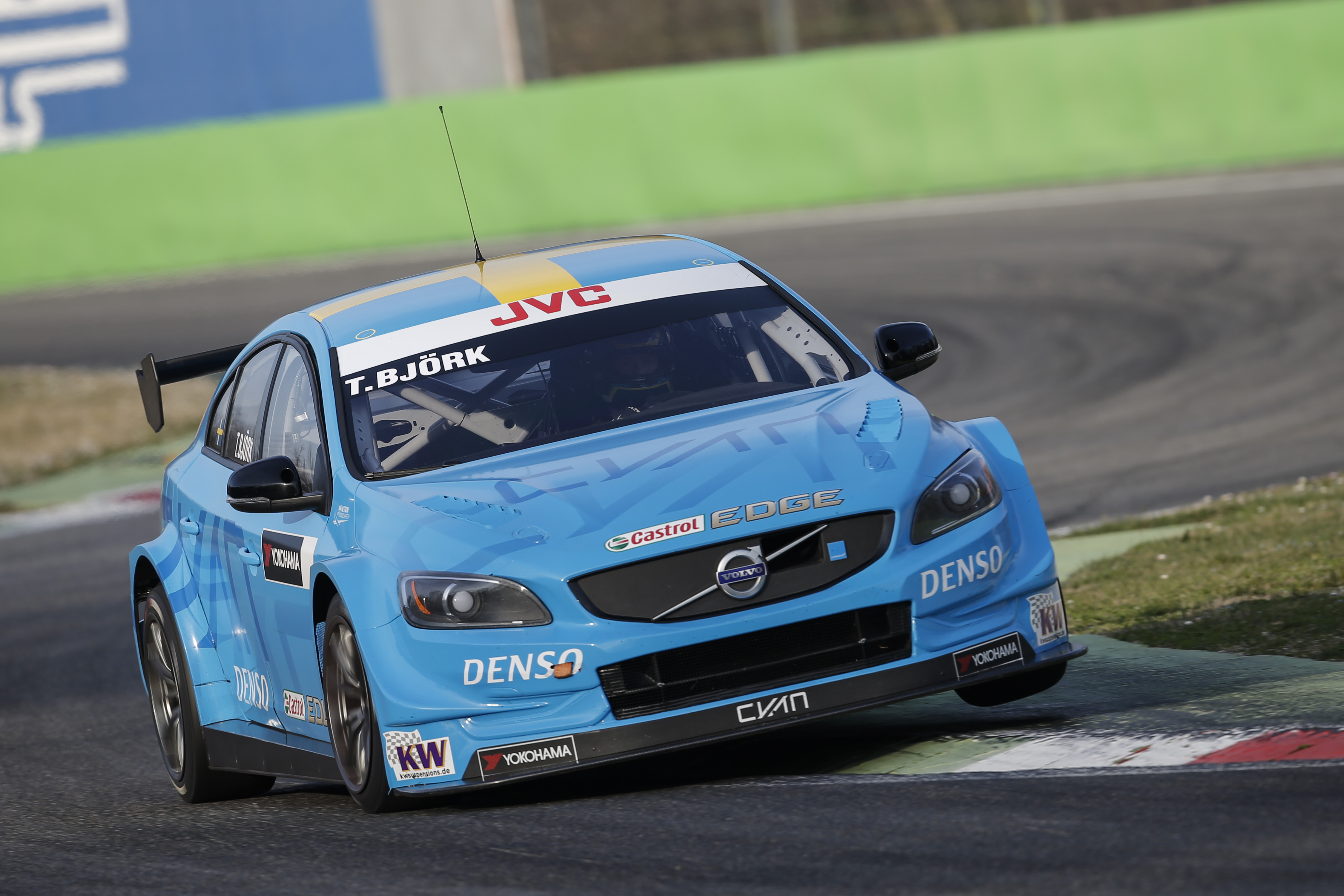 62 BJORK Thed (swe) Volvo S60 team Polestar Cyan racing action during the 2017 FIA WTCC World Touring Car Test at Monza  March 13 to 15 - Photo Francois Flamand / DPPI.