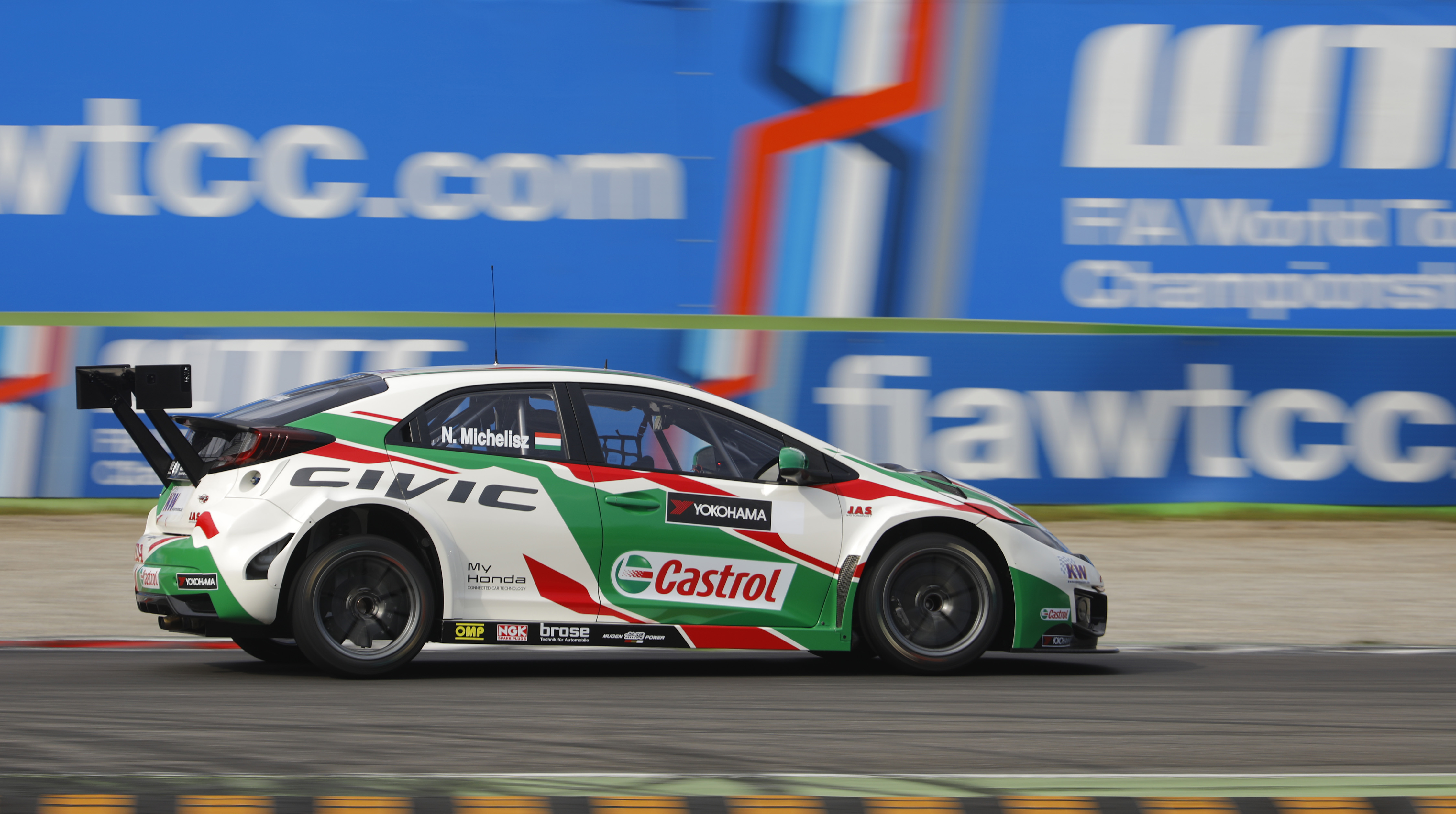 05 MICHELISZ Norbert (hun) Honda Civic team Castrol Honda action during the 2017 FIA WTCC World Touring Car Test at Monza  March 13 to 15 - Photo Francois Flamand / DPPI.