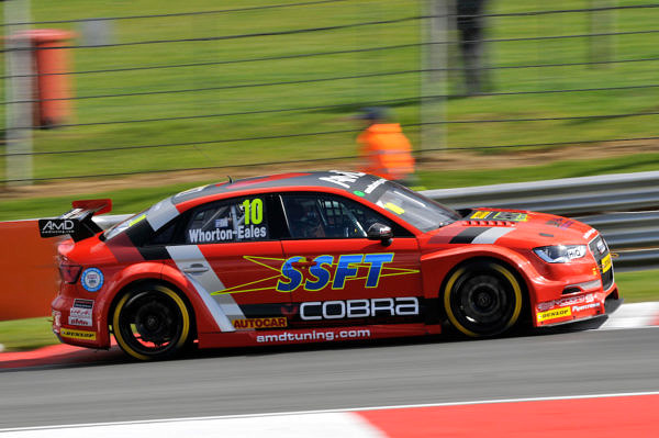 Round 1 of the 2017 British Touring Car Championship. #10 Ant Whorton-Eales (GBR). AmDtuning.com with Cobra Exhausts. Audi S3.