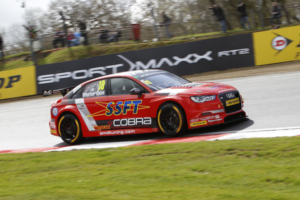 Round 1 of the 2017 British Touring Car Championship. #48 Ollie Jackson (GBR). AmDtuning.com with Cobra Exhausts. Audi S3.